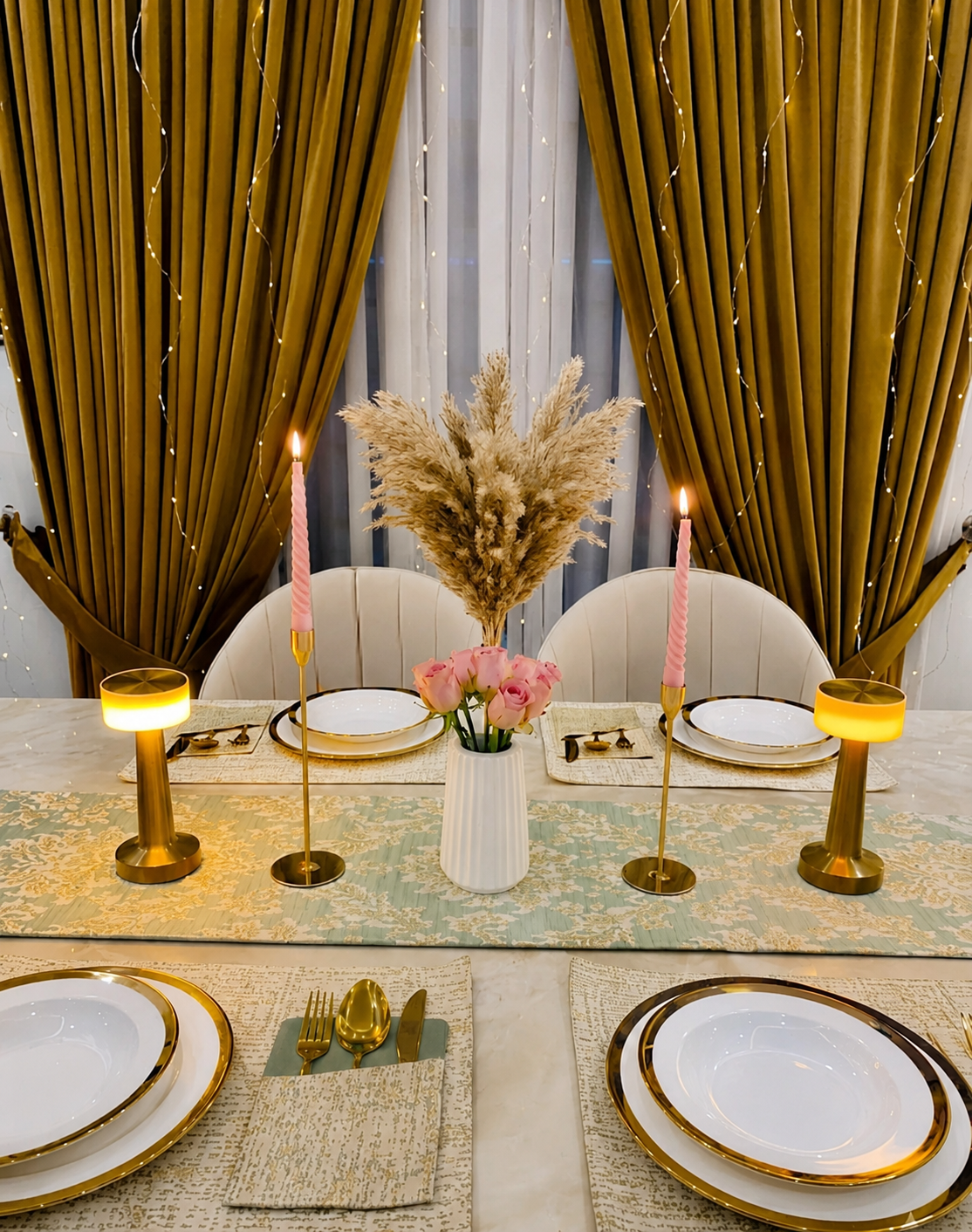 Dining Mat|Pearl Turquoise Runner Mat Art TB-006