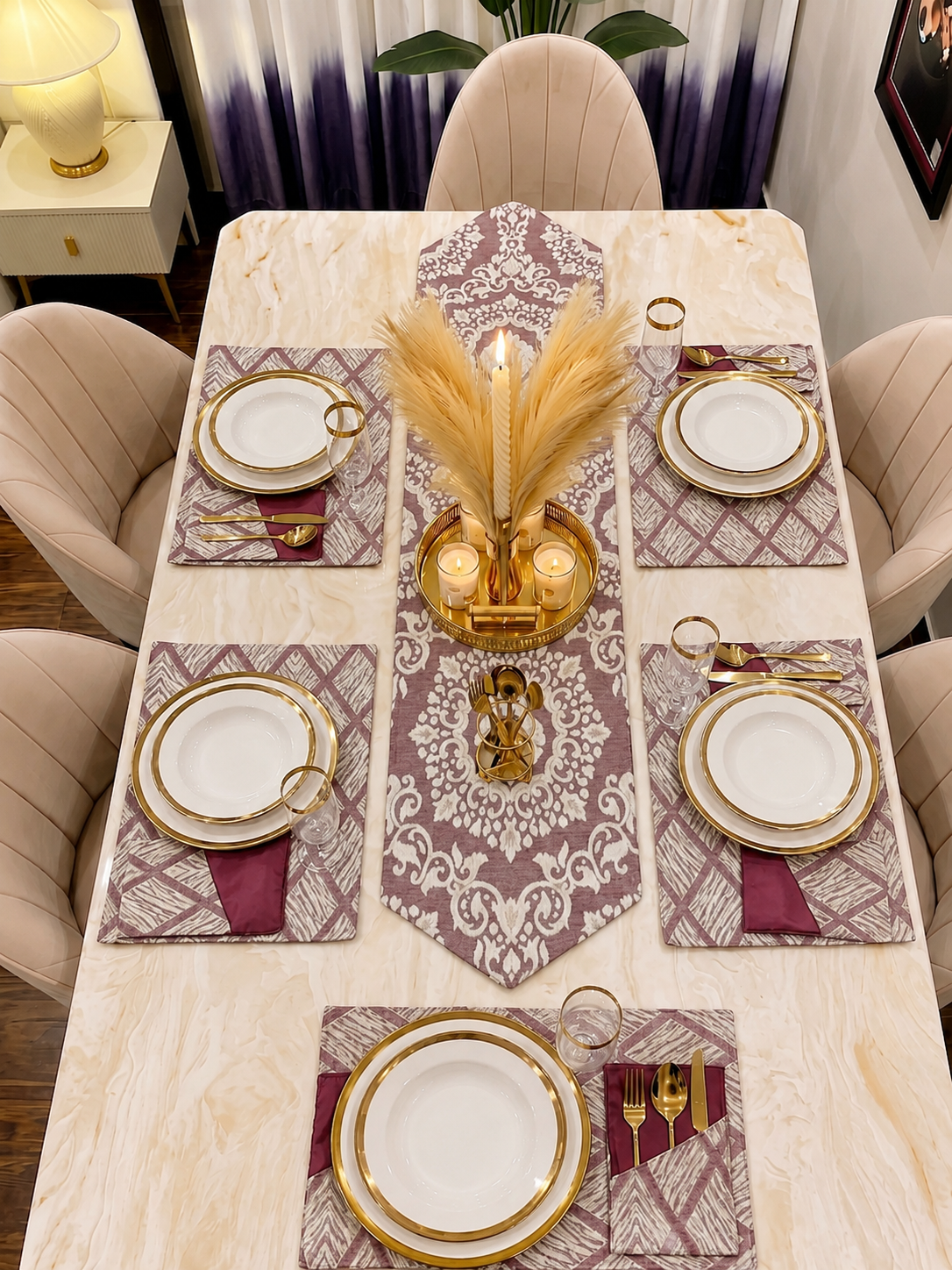 Dinning Mat | Imperial Mauve  Runner Mats  – Art 009