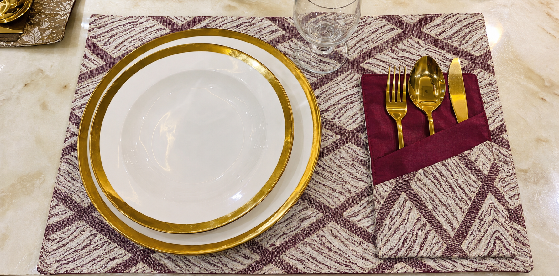 Dinning Mat | Imperial Mauve  Runner Mats  – Art 009