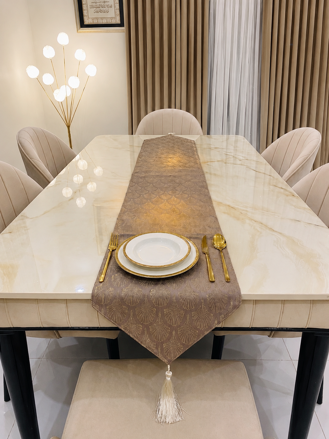 Walnut Brown Dining Mat ART-007