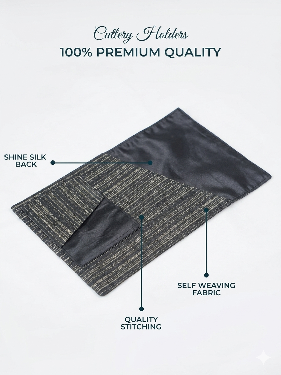 Black Aura Textured Dining Mats Art BG-005