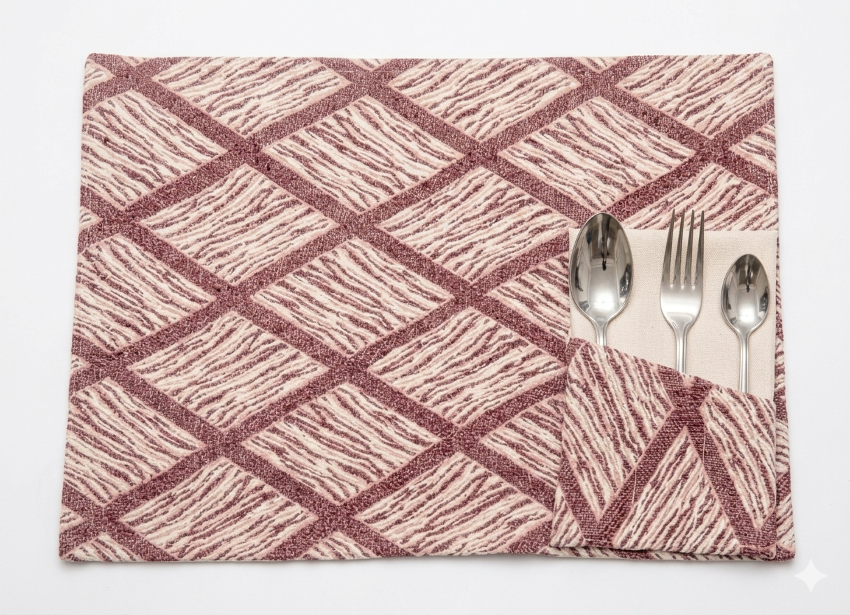 Dinning Mat sets Self Weaving ART 014