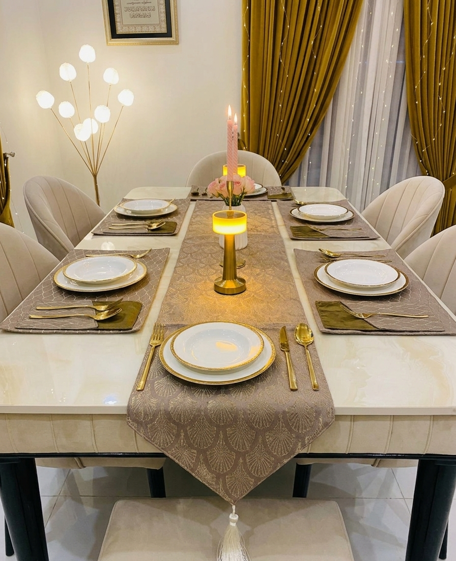 Walnut Brown Dining Mat ART-007