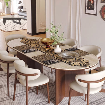 Dining Mat | Black  and Gold  DM-BLK-001