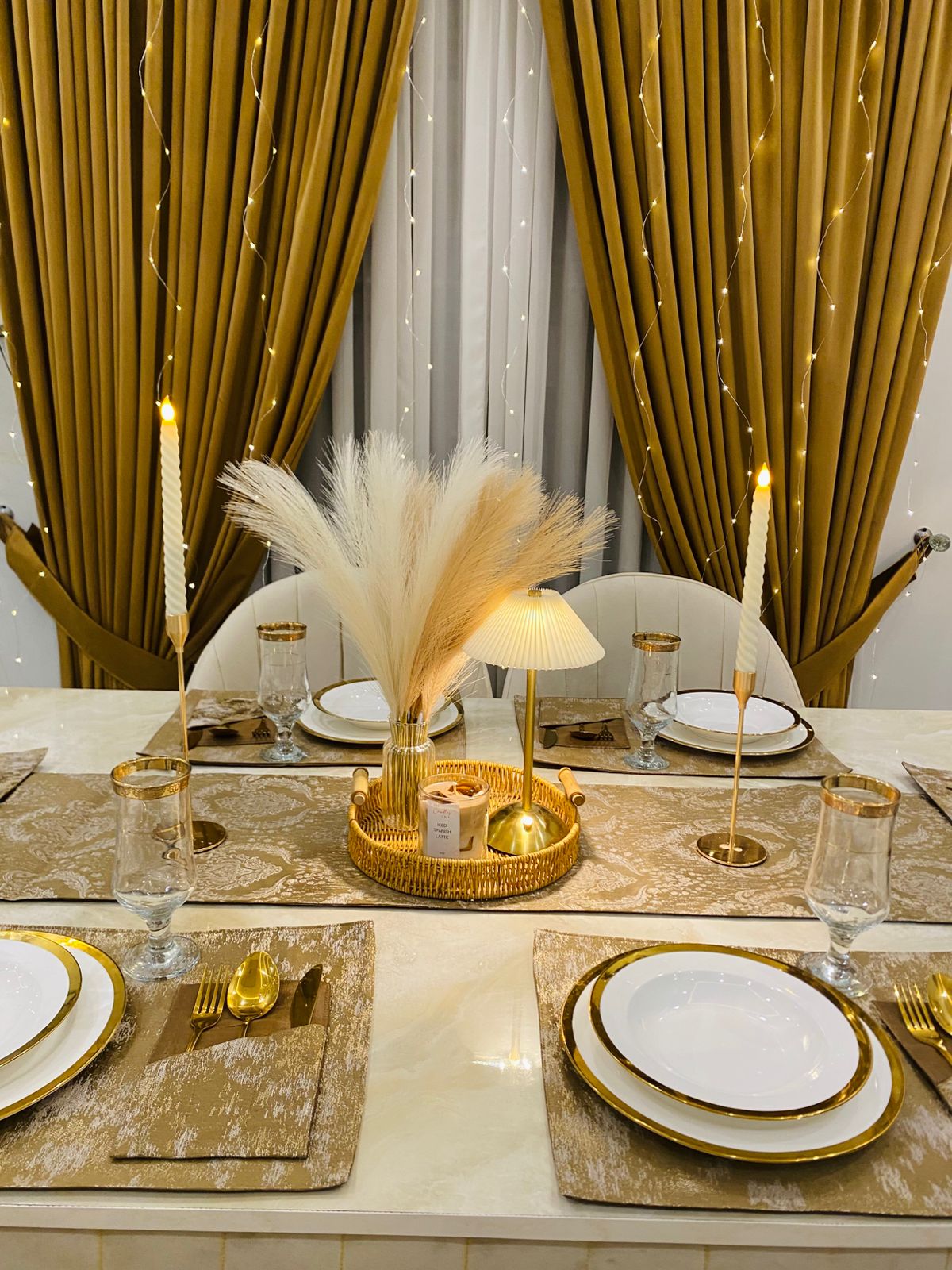 Dining Mats | Caramel Table Runner Mat  DM-BG-002