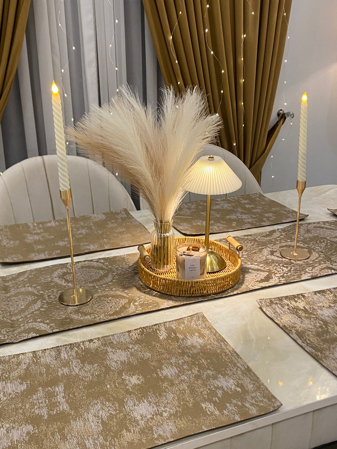 Dining Mats | Caramel Table Runner Mat  DM-BG-002