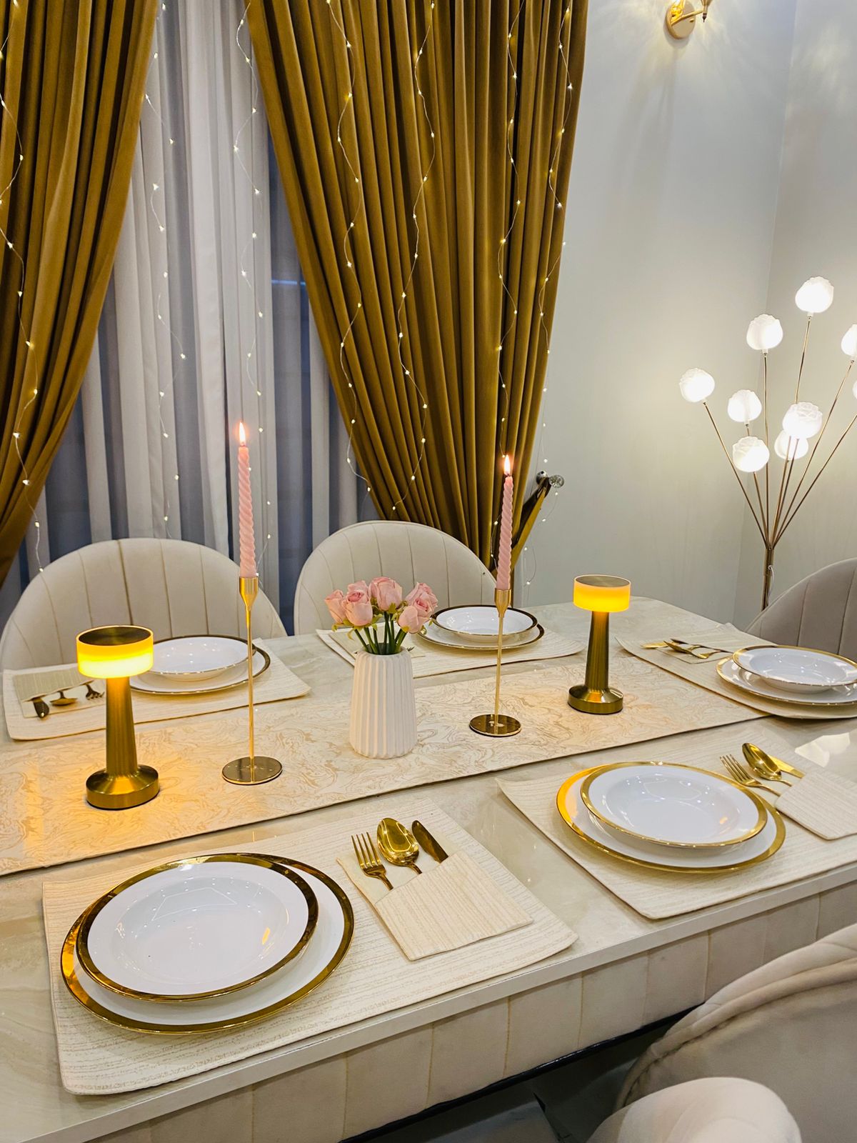 Dining Set | CreamVerse Dinning Runner  Mat  Art CT 004