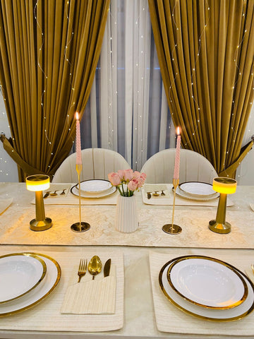 Dining Set | CreamVerse Dinning Runner  Mat  Art CT 004